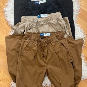 Old Navy Boys Jogger Pants - Brown, Khaki, Black